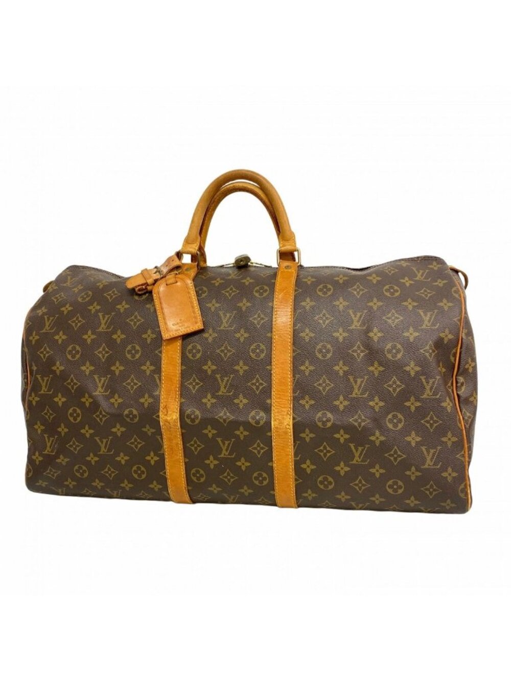Louis Vuitton Boston Bag Monogram Keepall 55 Brown - Picture 1 of 10